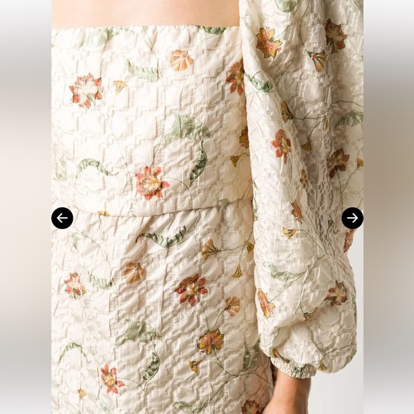 Johanna Ortiz Floral Print Mini Dress Size: 8 - Picture 5 of 13